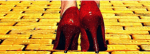 red shoe yellow brick