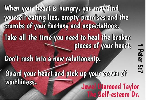 self esteem broken pieces guard your heart